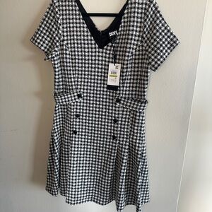 Mod Gingham Fit and Flare Dress - Plus Size